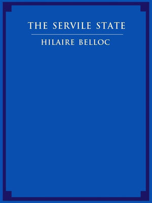 cover image of The Servile State